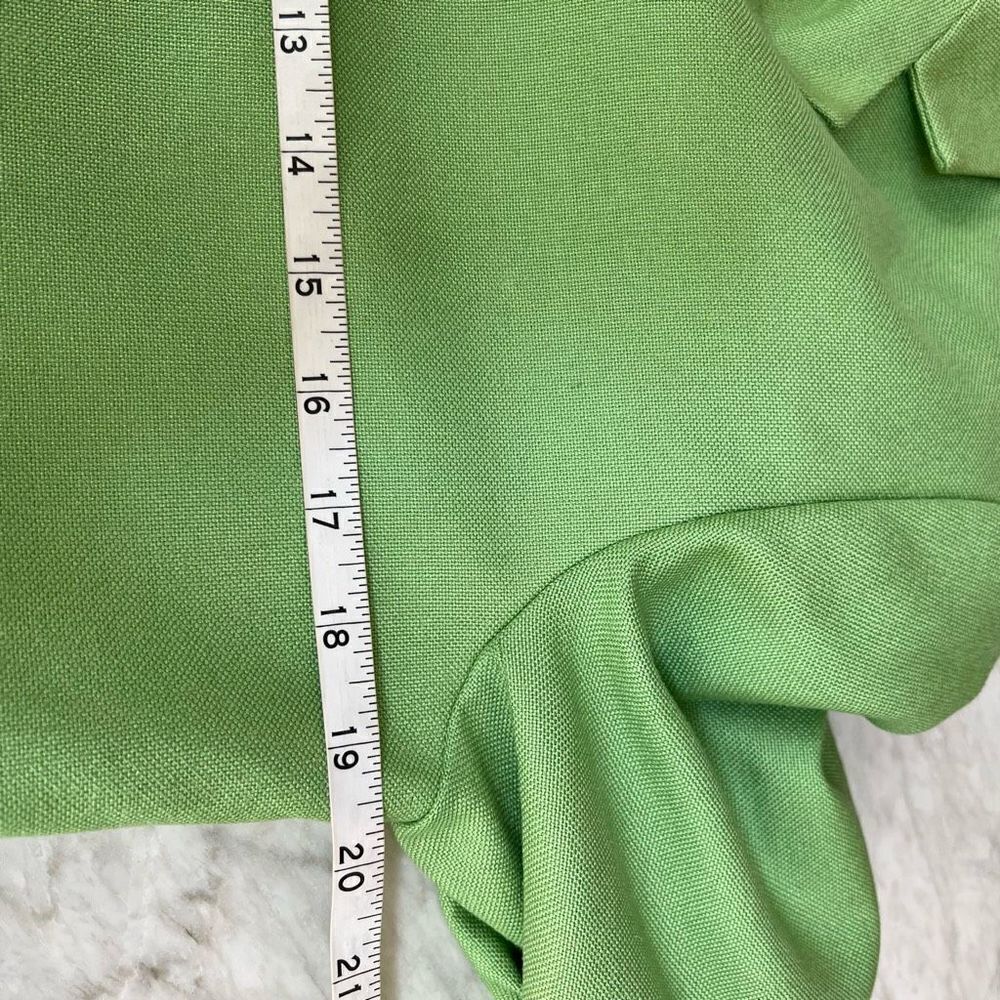 Ann May 100% woven silk green blazer jacket size 6 - Picture 4 of 9